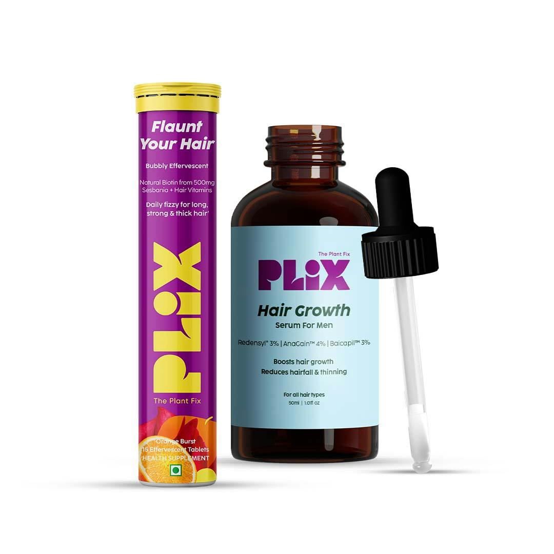 Buy Hair Growth Supplements |Plant Based Products Online in India - Plix  Life