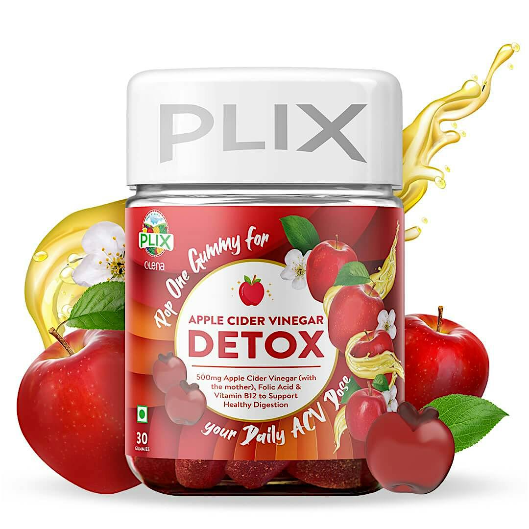 Plix Plant Based Apple Cider Vinegar Gummies | ACV Gummies for Weight Loss  & Detox Online